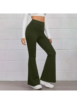 Women's High Waisted Stretchy Wide Leg Flare Pants Sexy Leggings Bell  Bottom Lounge Pants Trousers