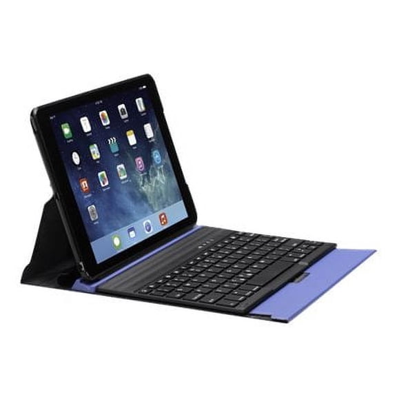 Kensington KeyFolio Exact Keyboard/Cover Case (Folio) Apple iPad Air Tablet, Blue