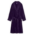 thumbnail image 4 of Dyfzdhu Nightgowns for Women Fleece Robe Soft Plush Bathrobe Fluffy Cute Long Coat Nightgown Nightdress, 4 of 5