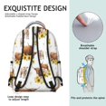 thumbnail image 5 of Highland Cow and Sunflower Print Backpack for School, Cute School Bag with Adjustable Shoulder Straps and Padded Back, 15.3"x11"x7.1", 5 of 5