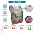 thumbnail image 6 of Tropical Spring Table Runner 72 Inches, Floral Leaves Butterflies Gray Wooden Bed Runner Dresser Scarves Tabletop for Indoor Outdoor Parties/Ceremony/Banquet, 16" x 72", 6 of 9