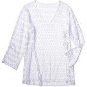 Women's Plus-Size Zigzag Cover-Up Tunic