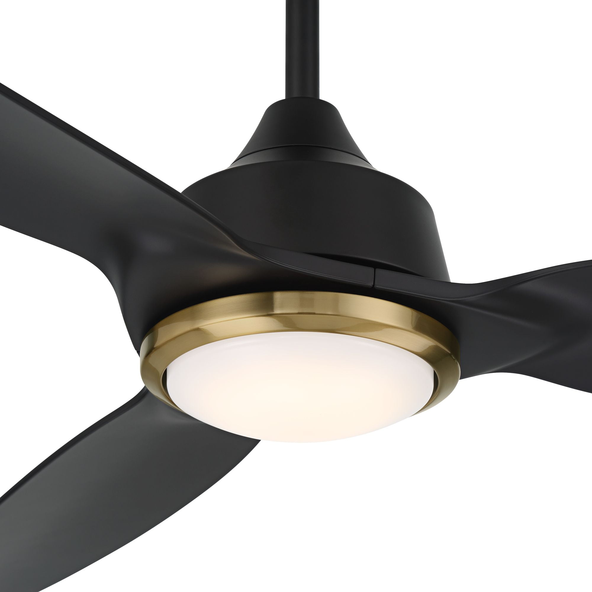 Casa Vieja 60" Revere Indoor Outdoor Ceiling Fan 3 Blade Customize LED Remote Control Matte Black Finish Bedroom Patio Damp Rated
