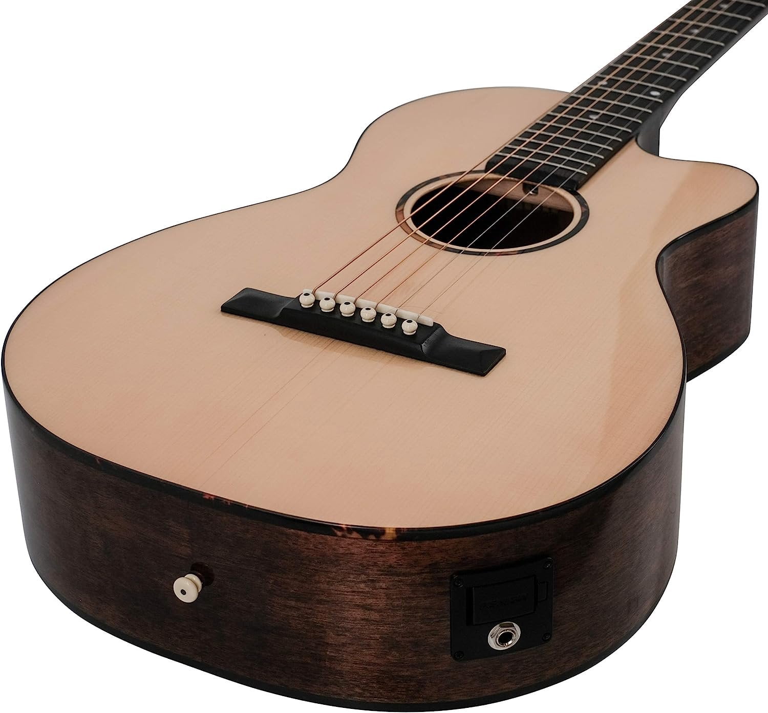 Recording King G6 Series Single-0 Spruce-Mahogany Acoustic-Electric Guitar Natural