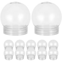 Pack of 20 3-Inch DIY Snow Globe Water Globe, Clear Plastic with 55mm  Off Cap Reusable Kit for DIY Crafts, Xmas, Fillable Projects$$Home Decor, Kitchen, & Other