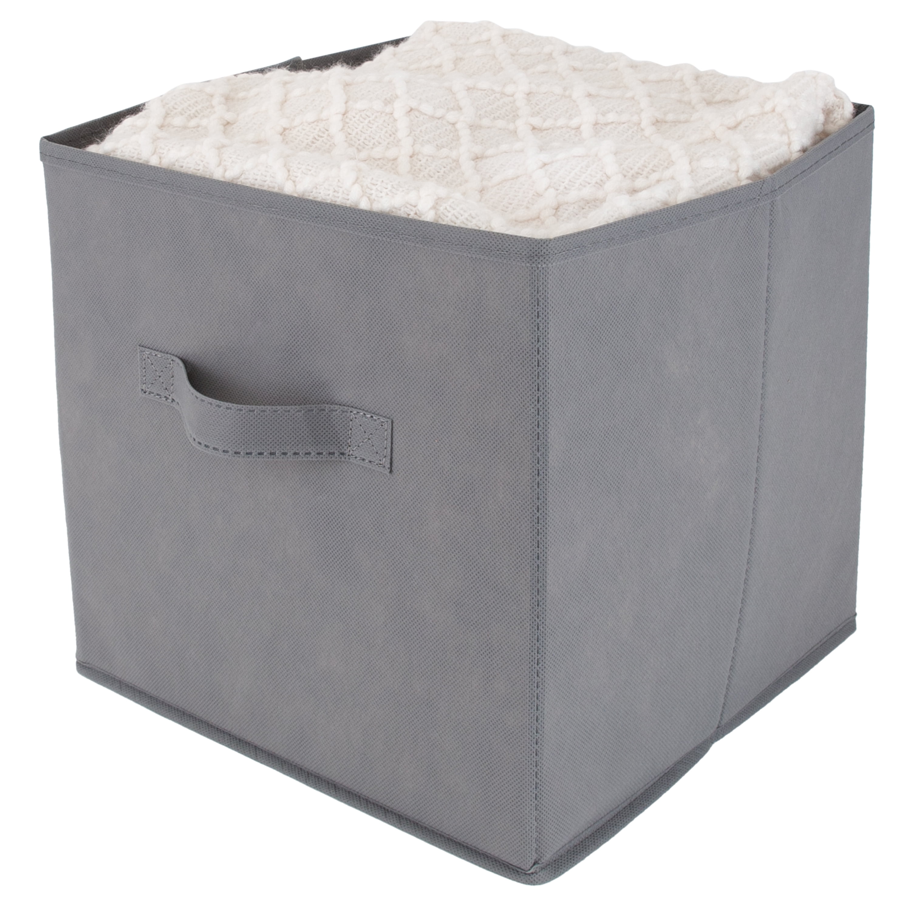 Simplify Collapsible Fabric Storage Cube in Grey