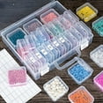 thumbnail image 3 of Bead Organizer Box, 30 Slots Bead Storage Containers, Mini Plastic Rectangle Storage Boxes with Hinged Lids for Beads Rhinestones Jewelry Seeds Crafts Small Items (1 Pack), 3 of 7
