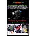 thumbnail image 2 of 3-in-1Multi Functional Bike Light 800 lumens Nighttime Speedometer, Horn, Lights, Bike Light Speedometer, Waterproof Bike Headlight and taillight Set, Bike Accessories,Bike Speedometer, 2 of 6