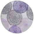thumbnail image 2 of Addison Rugs Chantille Indoor/Outdoor Transitional Abstract Plum Machine Washable Round Rug, 8' x 8', 2 of 8
