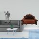 thumbnail image 2 of Figura de escritorio,Estatua Arte Artesanía Coleccionable Escritorio Oficina,Sofá en miniatura para muñecas,Muebles de casa de muñecas,modelo de sofá europeo,decoración,Modelo de silla, 2 of 8