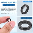 thumbnail image 3 of Uxcell 10pcs M6 Aluminium Spacers, 1/4" ID x 3/8" OD Round Standoff Spacer, Unthreaded Metal Spacers for 1/4" M6 Screws Bolts, Black 3/32" Length, 3 of 6