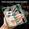 thumbnail image 4 of K-Lion for Samsung Galaxy S23 Plus Magnetic Clear Case, Double Sided Clear Tempered Glass Magnetic Adsorption Support Wireless Charging Full Protection Case for Samsung Galaxy S23+, Silver, 4 of 5