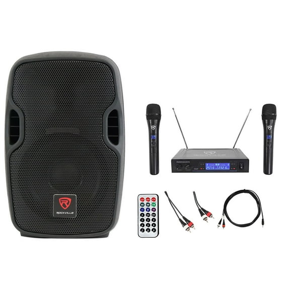 Rockville Pro Powered 8" Karaoke Machine/System 4 ipad/iphone/Android/Laptop/TV