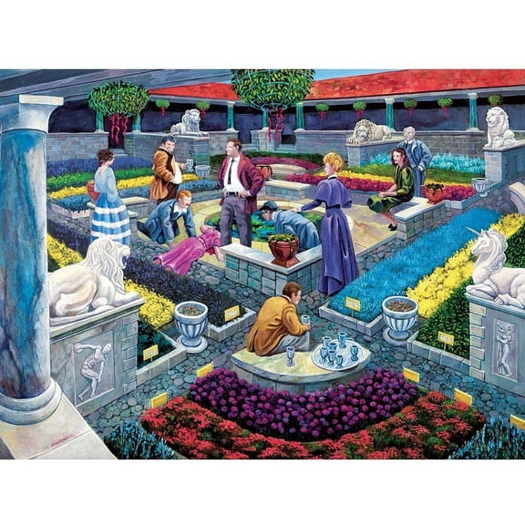 Bits and Pieces 1000 Piece Murder Mystery Puzzle Murder at The Museum by Gene Dieckhoner