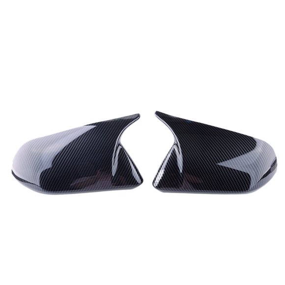 1 Pair Rearview Mirror Cover Cap Trim Fit For Ford Mustang 2015 2016 2017 2018 2019 2020 2021 2022 Carbon Fiber Style