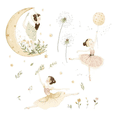 thumbnail image 1 of Vinil decorativo H&JESS para Interiores Bailarina Flores Hada Adolescent, 1 of 5