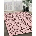 thumbnail image 3 of Ahgly Company Machine Washable Indoor Square Transitional Light Rose Pink Area Rugs, 8' Square, 3 of 7