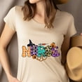 thumbnail image 4 of Colorful Halloween Nurse Letters T-Shirt for Women, Light Pink, Size M, 4 of 6