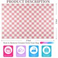 thumbnail image 7 of Lochas Checkered Area Rugs Checkerboard Rug Plaid Carpet for Living Room Bedroom Home Decor,6'x9',Pink, 7 of 7