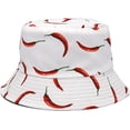 thumbnail image 5 of CoCopeaunts Reversible Bucket Hats Girls Fashion Sun Protection Packable Outdoor Cool Fisherman Hat for Unisex Travel Camping, 5 of 8