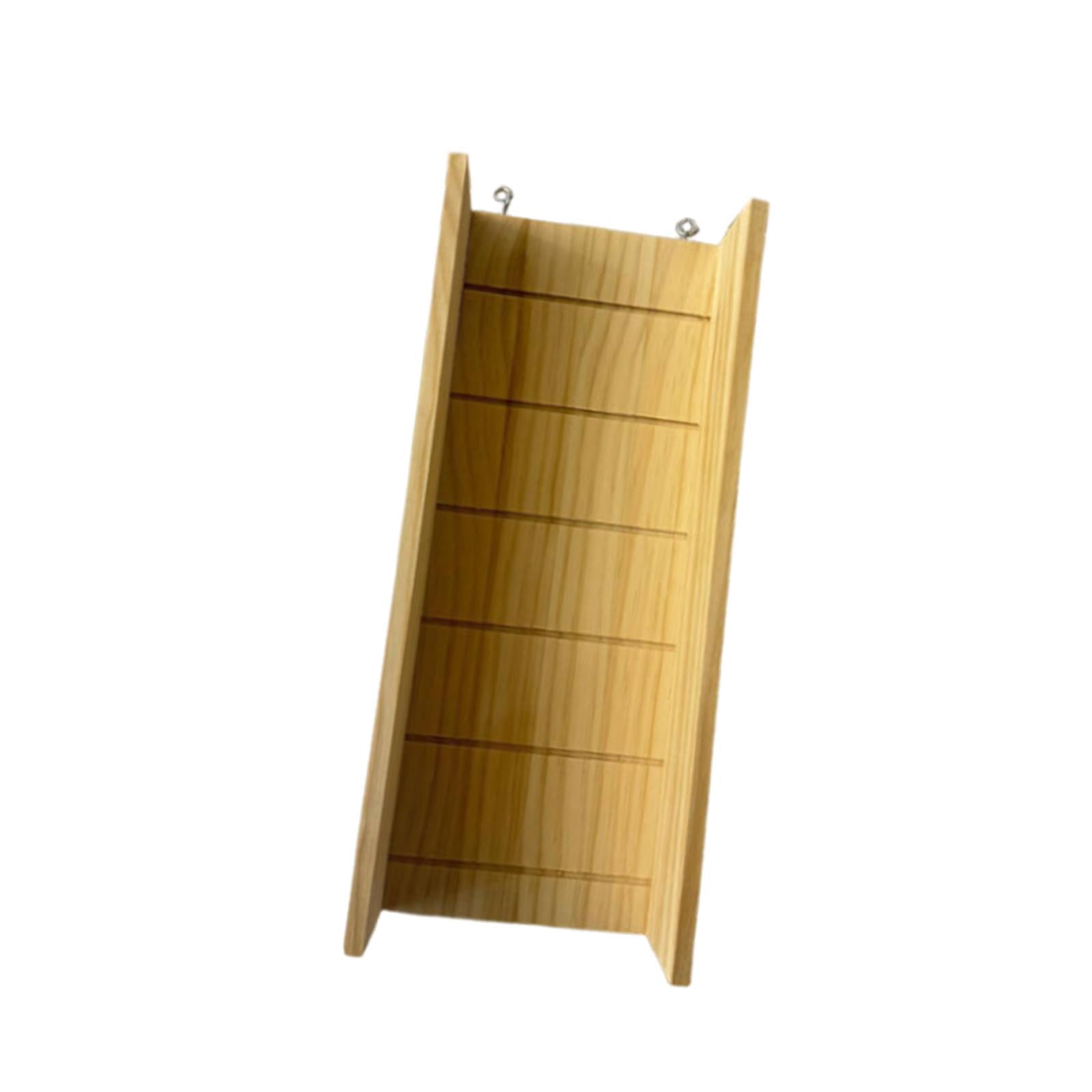 EHJRE Hamster Wooden Ladder Climbing Bridge Bridge Accessory Wooden Chew Stick Creative Climbing Toy Cage Decoration for Hamsters, Gerbils, Degus, And Ferre 35cmx18cmx16cm