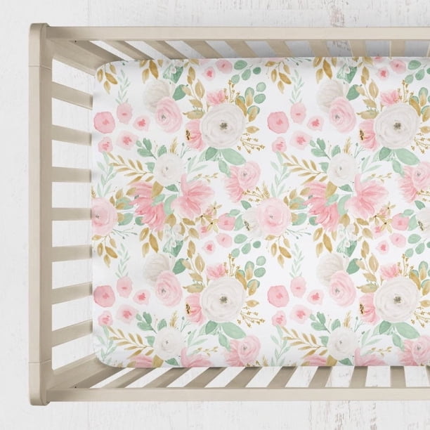 Juego de Cama de Cuna Floral Jungle Nursery Starter