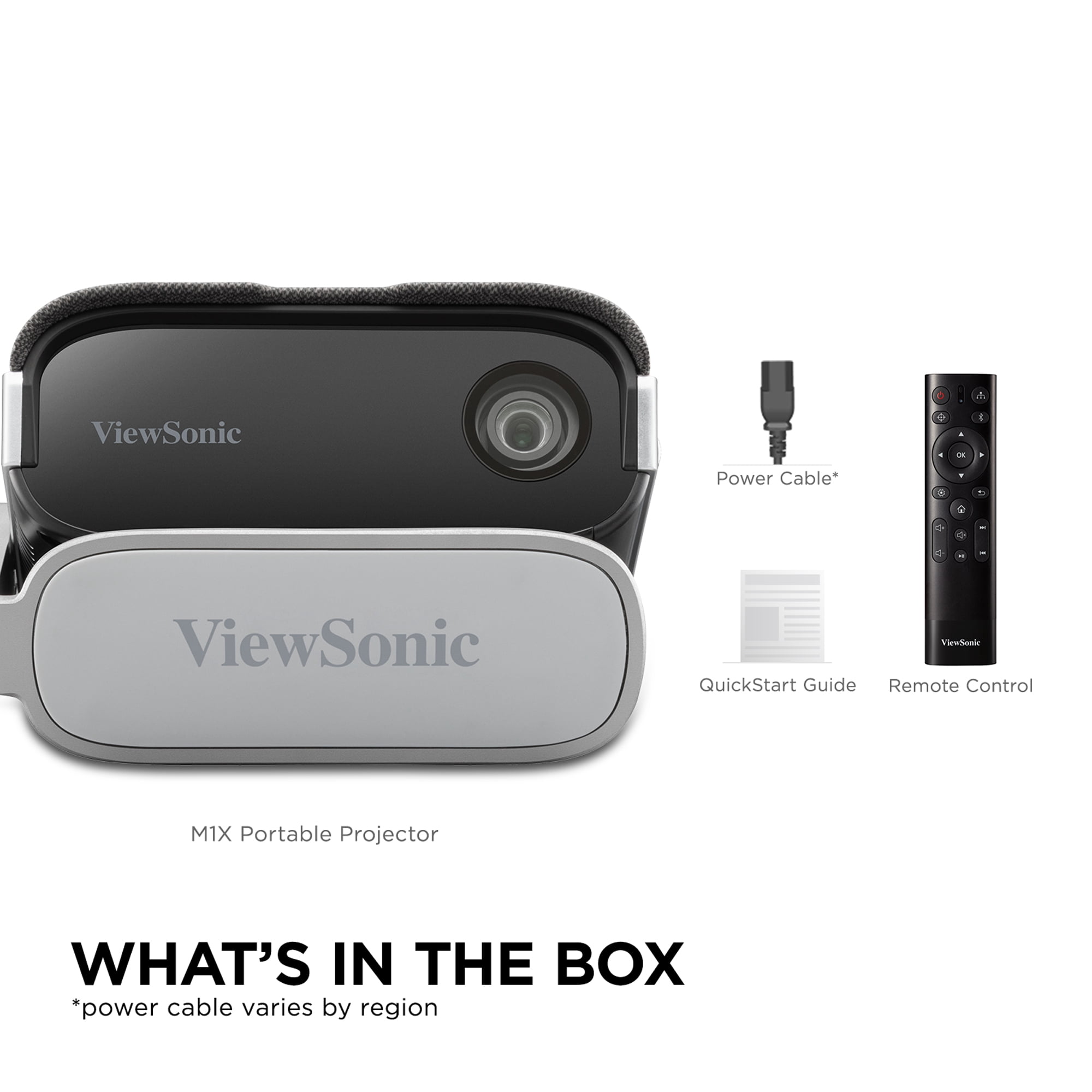 ViewSonic M1X Portable LED Projector - Integrated Smart Stand, Harman Kardon Speakers