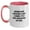 White/Pink, variant on Funny Antique Book Collecting Gifts for Graduation Two Tone Coffee Mug, 'Antique Book Collecting Is Not A Hobby. It's A Post-apocalyptic Life Skill.' for Gifts from Friends or Family