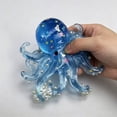 thumbnail image 4 of STPToys Octopus Shaped Stress Relief Gadget, Glitter Soft Slow Rebound Sensory Hand Squeezable Octopus Figurines, Classroom Rewards and Daily Reward Supplies - Blue, 4 of 6