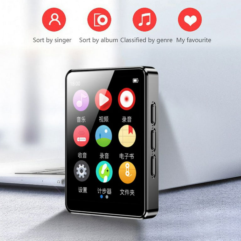 Portable HiFi Mp4 Music Player With Touch Screen, Bluetooth 5.0, FM Radio,  Card Support, And E Book Reader Ideal For Students From Hwx01, $10.74