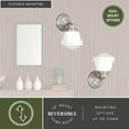 thumbnail image 4 of Huntley 1 Light Satin Nickel Farmhouse Schoolhouse Bathroom Wall Fixture, 4 of 8