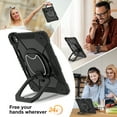 thumbnail image 4 of Dteck with Pencil Holder Case for iPad Pro 13 inch 2024,Heavy Duty Silicone Case 360 Degree Rotating Handle Stand Cover with Shoulder Strap for iPad Pro 13-in. (M4) ,Black, 4 of 8