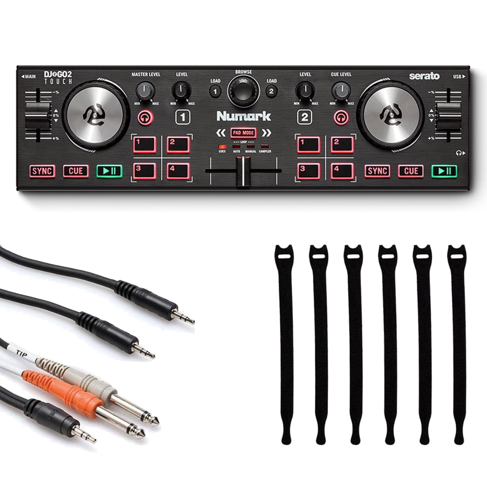 Numark DJ2GO2 Touch Pocket DJ Controller with Touch Jog