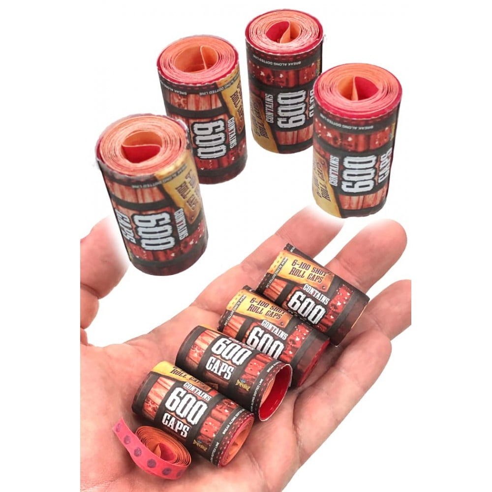 Paper Roll Caps - 2400 Shots with Great Fit, Value 2 Pack 