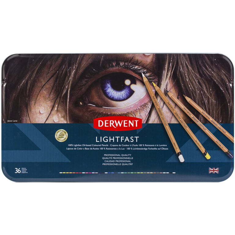Derwent Lightfast Professional Colour Pencil Tin Set of 36 