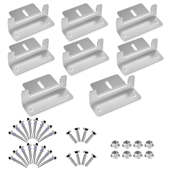 Système de Montage de Panneau Solaire, Supports en Alliage d'Aluminium pour Feux de Circulation, Lampes Indicatrices et Éclairage de Secours, Construction Sans Corrosion Résistante aux Conditions Météorologiques
