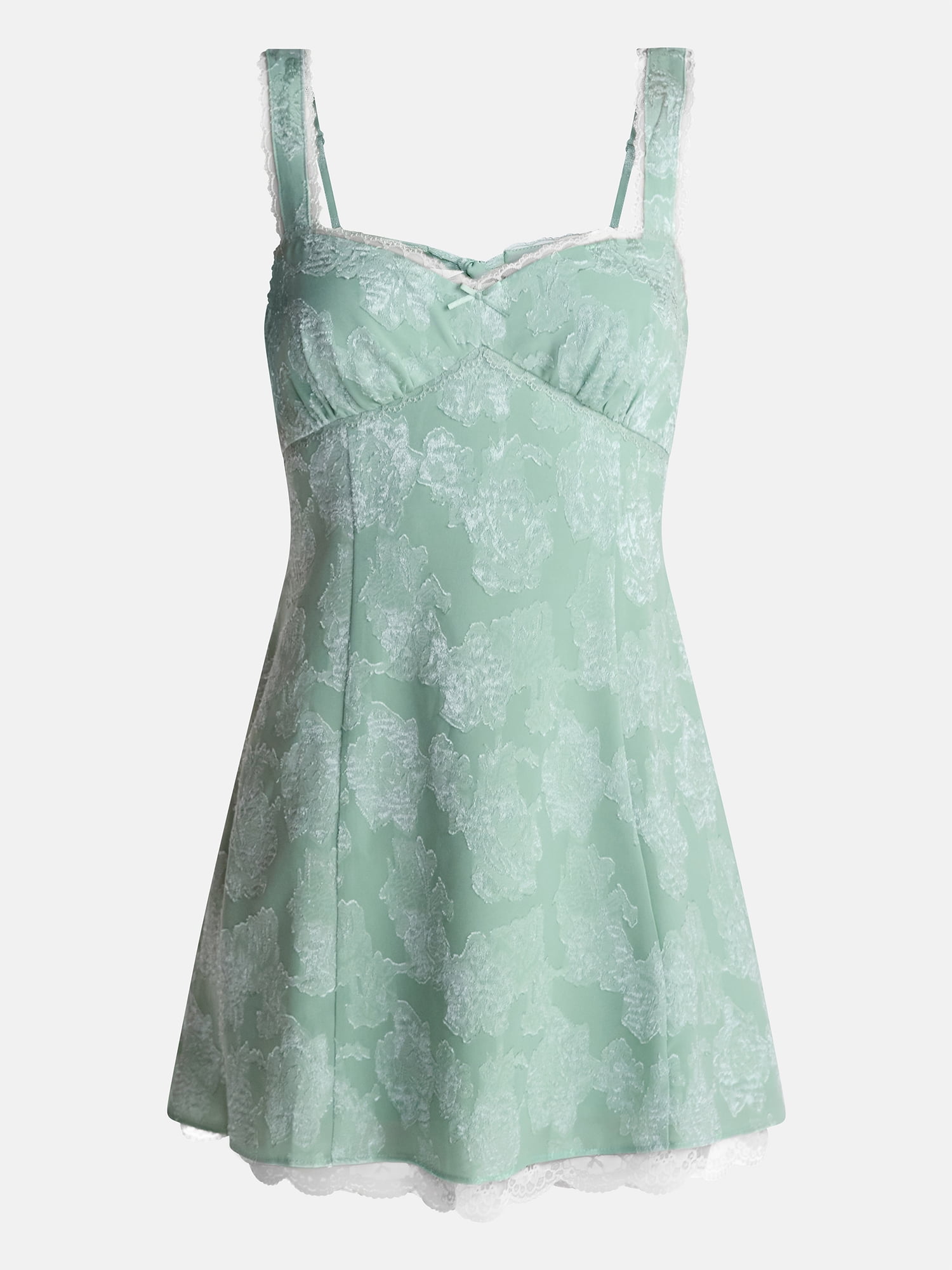 No Boundaries Junior's Satin Jacquard Mini Dress, Sizes XXS-XXL