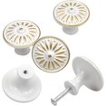 thumbnail image 3 of 10pcs Vintage Drawer Door Handle, 35mm Furniture Knob, Round Drawer Knobs, Brass Door Knobs, Furniture Handles For Cupboard Cabinet Kitchen, Kids Room, 3 of 5