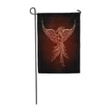 thumbnail image 1 of SIDONKU Red Bird Phoenix Emblem Drawn in Tattoo Orange Fire Garden Flag Decorative Flag House Banner 12x18 inch, 1 of 1