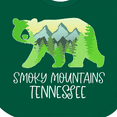 thumbnail image 4 of Inktastic Smoky Mountains, Tennessee Mountains and Bear Shape Boys or Girls Baby Bib, 4 of 4