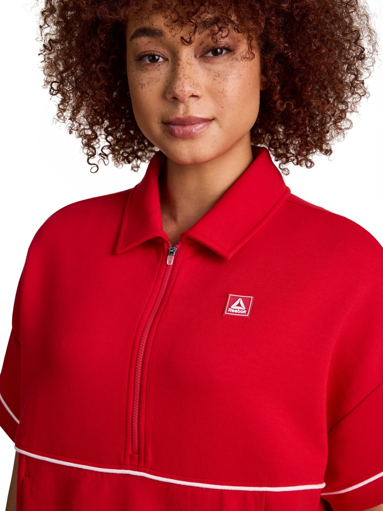 Reebok Women's and Women's Plus Team Player Short Sleeve Oversize Pullover, Sizes XS-4X