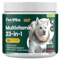thumbnail image 1 of PetriMins Vitamines pour Chiens 23-en-1 Multivitamines 90 Unités Bacon, 1 of 7