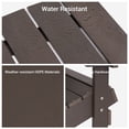 thumbnail image 3 of Sonerlic 1 Pack Outdoor HIPS Adirondack Fire Pit Chair for Patio, Deck and Garden, Brown, 3 of 9