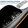 thumbnail image 3 of IDEANATEGRATE Marco Plástico Gris Para Interruptor De Lado Conductor Acabado Elegante Para Interior De Auto, 3 of 6