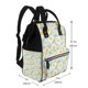 thumbnail image 2 of Disketp Daisies Flowers Mochila de Pañales de Gran Capacidad con Múltiples Bolsillos, Mochila de Viaje Multifuncional para Bebé, Unisex, Moderna y Resistente, 2 of 6