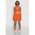 thumbnail image 2 of Womens Chic High-Waisted Mineral Wash Shorts, 2 of 4