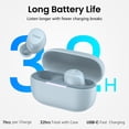 thumbnail image 5 of TOZO A1 Mini Earbuds Bluetooth Wireless Headphones, 32H, AI Noise Cancelling Mic, Stereo Bass, Clear Calls, Lightweight IPX5 Waterproof, App 32EQ, Blue, 5 of 10