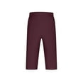 thumbnail image 4 of Mlzmgr Cotton Capri Pants for Men Straight Leg Drawstring Elastic Waist Capri Pants Casual Homewear Pants with Pockets, 4 of 7
