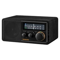 Sangean SG-118 Tabletop Retro Wooden Cabinet AM/FM Analog Radio Receiver with Bluetooth, SG-118PT