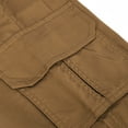 thumbnail image 5 of Miluxas Womens Pants Plus Size Women's Cargo Pants Trousers Work Wear Solid Combat with 6 Pocket Full Pants Khaki 4(S), 5 of 6